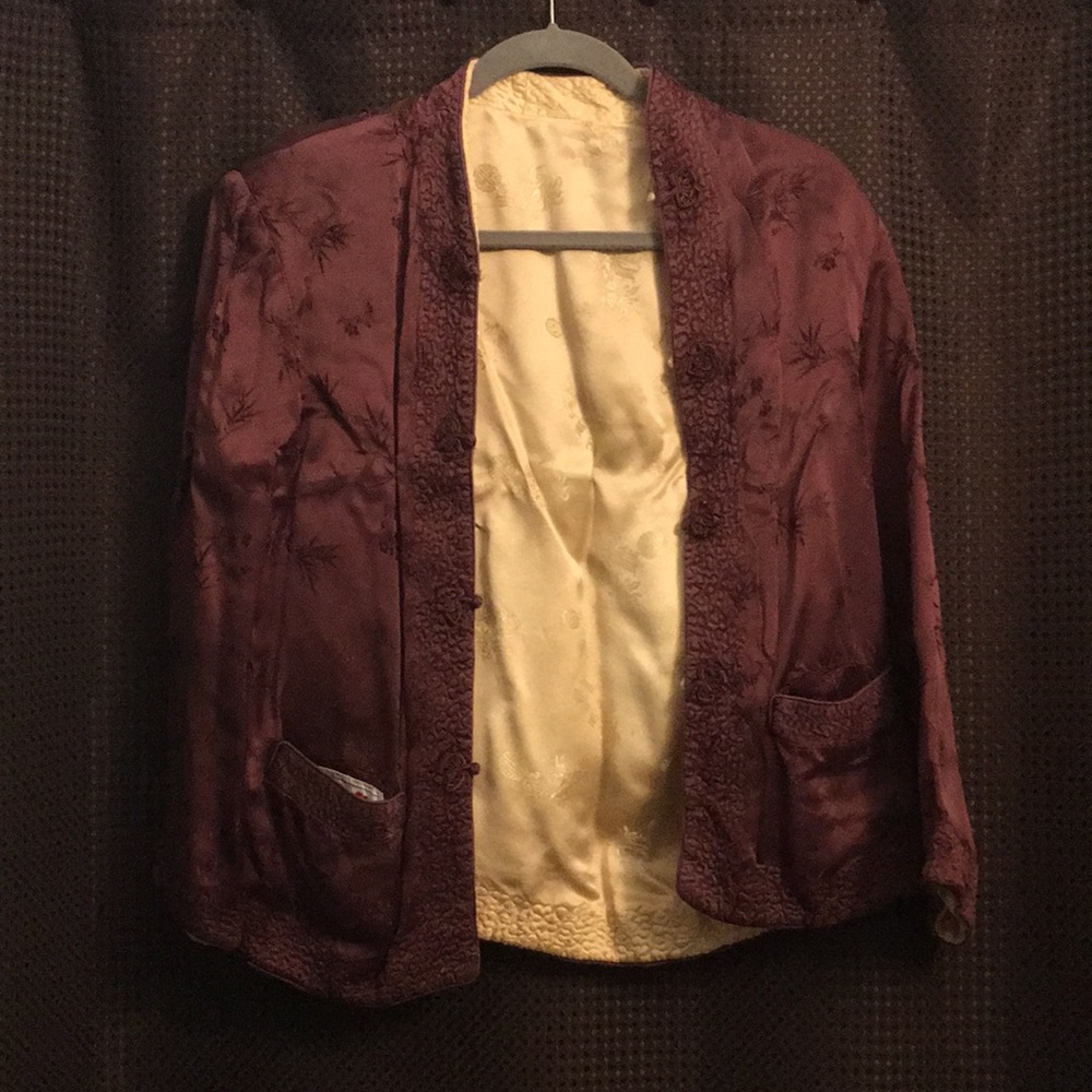 Silk VINTAGE Chinese coat. Reversible.